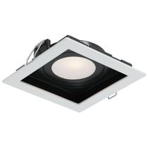 Embutido Quadrado Ar111 Gu10 Recuado Branco/preto Embutido Quadrado Ar111 Gu10 Recuado Branco/preto