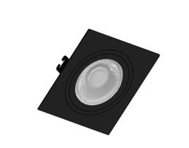 Embutido quadrado face plana preto para lâmpada MR11 GU10 - Moon iluminação Embutido quadrado face plana preto para lâmpada MR11 GU10 - Moon iluminação