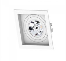 Embutido quadrado recuado branco para lâmpada AR70 bocal GU10 - Moon iluminação Embutido quadrado recuado branco para lâmpada AR70 bocal GU10 - Moon iluminação