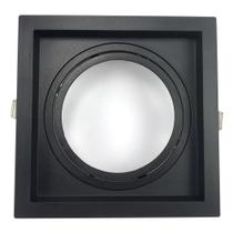 Embutido Quadrado Recuado Direcional para AR111 Preto GU10 - Save Energy - SE-330.1068
