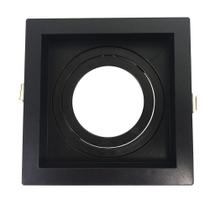 Embutido Quadrado Recuado Direcional para AR70 Preto GU10 - Save Energy - SE-330.1052