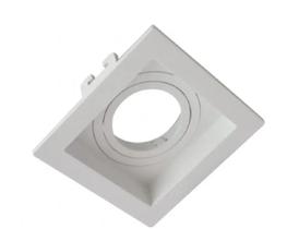 Embutido recuado quadrado em ABS para lampada dicroica branco Embutido recuado quadrado em ABS para lampada dicroica branco
