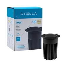 Embutido Solo 10W Preto Focco Grid Branco Quente 3000K Stella