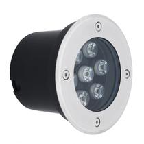 Embutido Solo Slim Redondo Preto 3000k 7w IP67 Área Externa