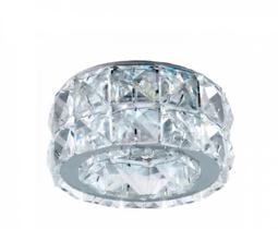 Embutido Spot de cristais duplos para gesso Cod YD102 1GU10 bivolt - Bella Iluminação Embutido Spot de cristais duplos para gesso Cod YD102 1GU10 bivolt - Bella Iluminação