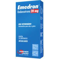 Emedron Agener Antiemético para Cães e Gatos 20mg 10 Comprimidos Emedron Agener Antiemético para Cães e Gatos 20mg 10 Comprimidos