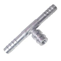 Emenda 08mm Alumínio c/ Válvula de Serviço R134a s/Clip (450115) Emenda 08mm Alumínio c/ Válvula de Serviço R134a s/Clip (450115)