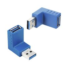 Emenda Adaptador 90 Graus USB A 3.1 Fêmea P/ USB A 3.1 Macho Emenda Adaptador 90 Graus USB A 3.1 Fêmea P/ USB A 3.1 Macho