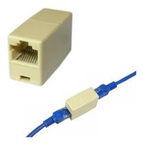 Emenda Cabo De Rede Extensão Internet Adaptador Rj45 Fêmea