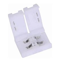 Emenda Conector Branco Para Fita Led Sigle Color 10 Mm Emenda Conector Branco Para Fita Led Sigle Color 10 Mm