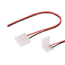 Emenda Conector Fita Led Sigle Color Com Rabicho 10 Mm
