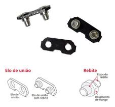 Emenda Corrente União Corrente Motosserra 3/8 1,3mm 100pares