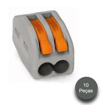 Emenda Eletrica Conector Tipo Borne 10 Pcs Duplo Pct 212