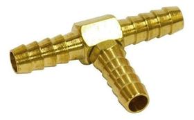 Emenda Em Tee P/ Mangueira 1/2 Latão - Lubefer Lub27g