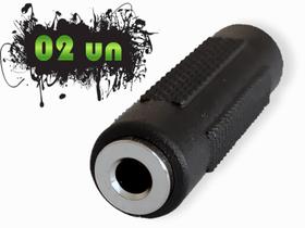 Emenda extensão j2 cabo p2 estéreo som violão guitarra 02un Emenda extensão j2 cabo p2 estéreo som violão guitarra 02un