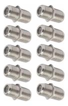 Emenda F Femea Femea Coaxial Rg59 Rg6 10 Peças