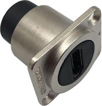 Emenda Keystone Hdmi Painel Prata