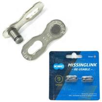 Emenda KMC Corrente 9V Power Link para Manutenção Otimizada da Transmissão VS Bike