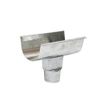 Emenda para Calha com Bocal Platibanda Galvanizada 28cm - Calha Forte