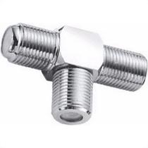 Emenda Para Fio Coaxial Tipo '' T '' Pacote Com 10 Pecas