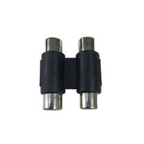 Emenda RCA Fêmea Duplo MXT - Conexão Dupla, Banhada a Ouro