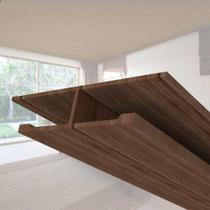 Emenda Rígida Pvc Perfil H 1,3mmX4,8cmX3m Imbuia