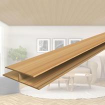 Emenda Rígida Pvc Perfil H 1,3mmX4,8cmX3m Permatti Cerejeira Emenda Rígida Pvc Perfil H 1,3mmX4,8cmX3m Permatti Cerejeira