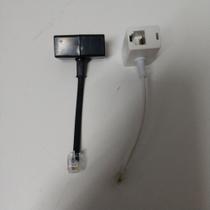Emenda Splitter T Telefone Rj-11 Emenda Divisor 1 Macho X 2 Femeas Kit com 2 Pçs Emenda Splitter T Telefone Rj-11 Emenda Divisor 1 Macho X 2 Femeas Kit com 2 Pçs