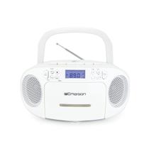 Emerson Boombox Portátil - CD Player, Toca-fitas, Rádio AM/FM, Entrada AUX e para Fones