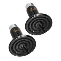 Emissor de calor cerâmico Simple Deluxe 150W, pacote com 2 unidades para répteis Emissor de calor cerâmico Simple Deluxe 150W, pacote com 2 unidades para répteis