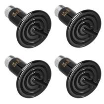 Emissor de calor cerâmico Simple Deluxe 50W, pacote com 4 lâmpadas de calor para répteis