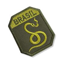 EML068 Cobra Vai Fumar Patch Bordado 7x5,7cm EML068 Cobra Vai Fumar Patch Bordado 7x5,7cm