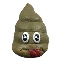 Emoji de cocô engraçado de máscara de látex para Halloween e festas