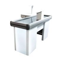 Empacotador Check Out 1,50 Caixa de Supermercado Com Recorte Para Balança Branco - Sa Gondolas