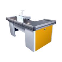 Empacotador Check Out Balcão Caixa 2,00m com recorte Balança Vermelho Empacotador Check Out Balcão Caixa 2,00m com recorte Balança Vermelho