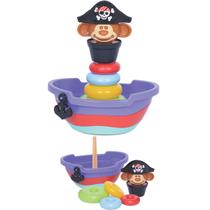 Empilha Baby Pirata Brinquedo para Bebês 6 meses Menino e Menina - Mercotoys