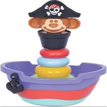 Empilha Baby Pirata - Brinquedo Para Bebês Acima De 5 Meses
