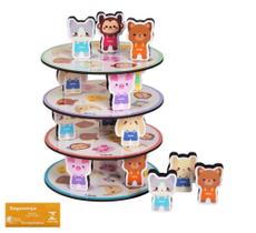 Empilhe os Bichinhos Babebi Brinquedo Infantil Recreativo de Empilhar Empilhe os Bichinhos Babebi Brinquedo Infantil Recreativo de Empilhar