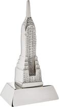 Empire State Miniatura em Alumínio Prata Decorativo Sala