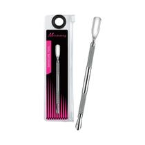 Empurrador De Cutículas De Aço Inoxidável Com Cabeça Chanfrada Para Manicure E Nail Art
