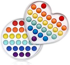 Empurre pop bubble fidget sensorial toy 2 packs, Popper Fidget T
