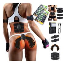 Ems Recarregavel Completo com 17 itens Emagrecedor perna braço barriga bumbum USB