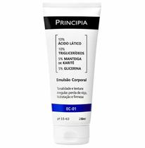 Emulsão Corporal 10% Ácido Lático + Mix de Ativos Hidratantes Principia Skincare EC-01 com 200ml