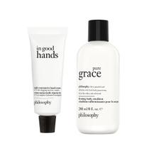 Emulsão corporal Bundle Philosophy pure grace 240 mL + creme para mãos