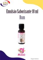 Emulsão Saborizante Rum 18 ml unidade - Mago - essência comestível. Bolo, doces, confeitaria (16811)