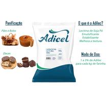 Emulsificante para Panificação Lecitina De Soja em Pó (Mix) Adilec - 500g - Adicel Ingredientes