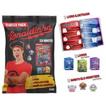 Enaldinho Coleção Elo Monsters Starter Pack Com Álbum Ilustrado Oficial + 3 Livros Sortidos + 3 Gogo's Elo Monsters Sortidos - Pixel