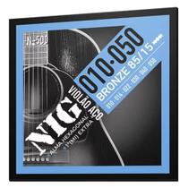 Enc duplo 2n500 p/ violao aco/bronze .010/.050