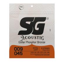 Enc sg violao aço 009 phosphor bronze extra leve