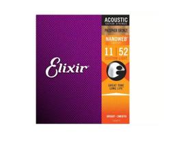 Enc violao aco elixir 011 custom light phosphor bronze